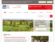Tablet Screenshot of msa-picardie.fr